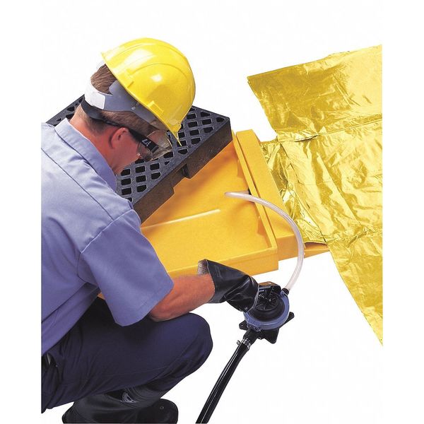 Drum Spill Containment Pallet, 88 gal Spill Capacity, 2 Drum, 3000 lb., Polyethylene