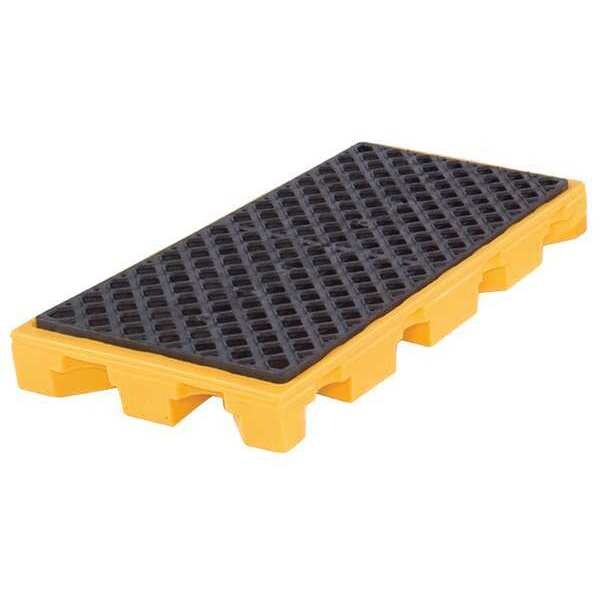 Drum Spill Deck, 22 gal Spill Capacity, 2 Drum, 3000 lb., Polyethylene