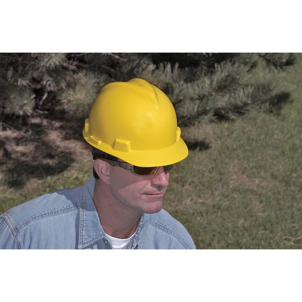 Full Brim Hard Hat, Type 1, Class E, Ratchet (4-Point), Yellow