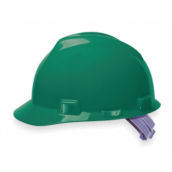 Front Brim Hard Hat, Type 1, Class E, Pinlock (4-Point), Green