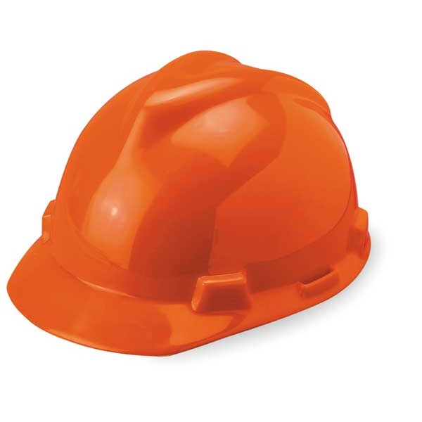 Front Brim Hard Hat, Type 1, Class E, Pinlock (4-Point), Orange