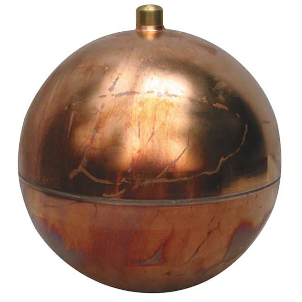 Float Ball, Round, Copper, 8 In