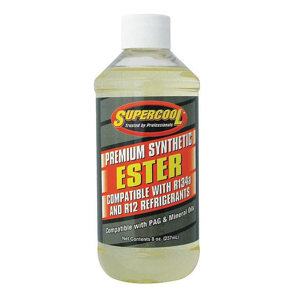 A/C Compressor Ester Lubricant Plastic Bottle Yellow Tint