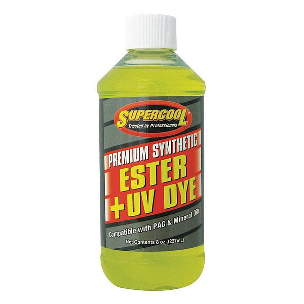A/C Compressor Ester Lubricant w/UV Dye Plastic Bottle Yellow Tint