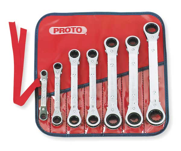 Ratcheting Wrench Set, Double Box End