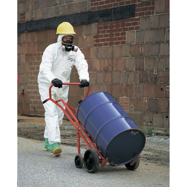 Hooded Chemical Resistant Coveralls, 6 PK, White, Zipper
