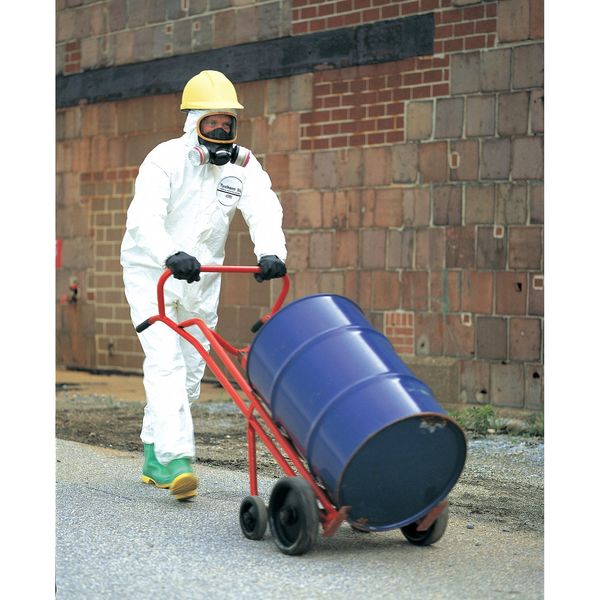 Hooded Chemical Resistant Coveralls, 12 PK, White, Zipper