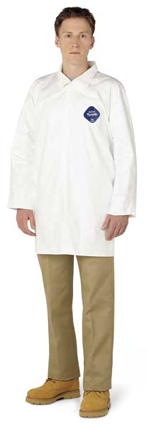 Tyvek 400 Disp. Lab Coat, M, White, PK30