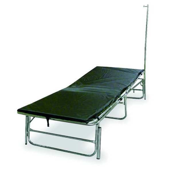 Portable Medical Field Cot with IV Pole