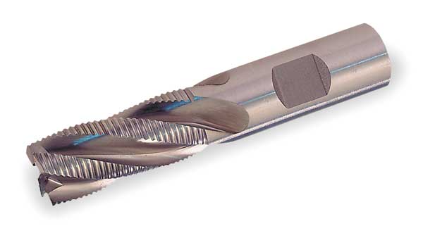 4-Flute Cobalt 8% Fine Square Single Roughing End Mill Cleveland RG6-TA TiAlN 3/8x3/8x1-1/2x3-1/4