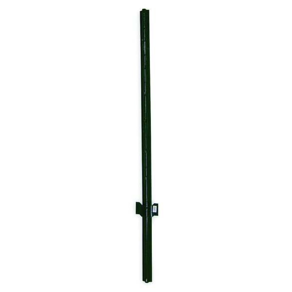 U-Channel Fence Post, 14 ga Gauge, 60 in H, 1 5/16 in Dia, 0.47 lb Wt/Ft.