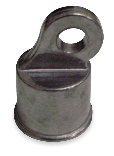 Rail End Cup, Aluminum, 1-5/8 In Dia.