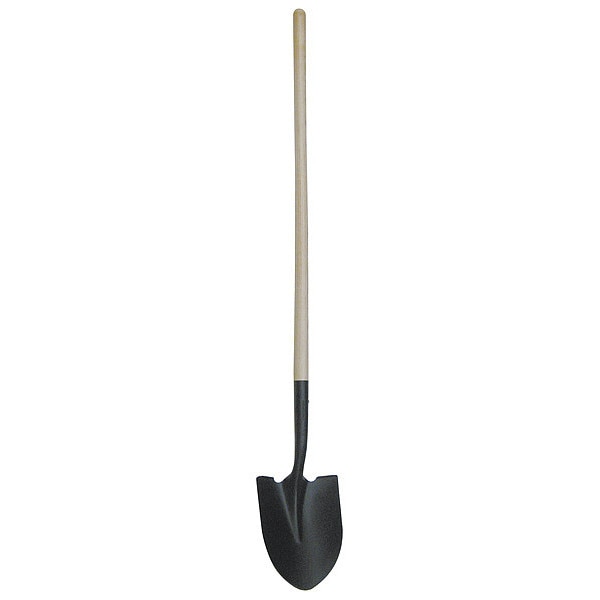 Round Point Shovel, 48 In.Handle, 14 ga.