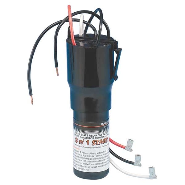 Hard Start, Relay, Overload and Start Capacitor, 115 Volts