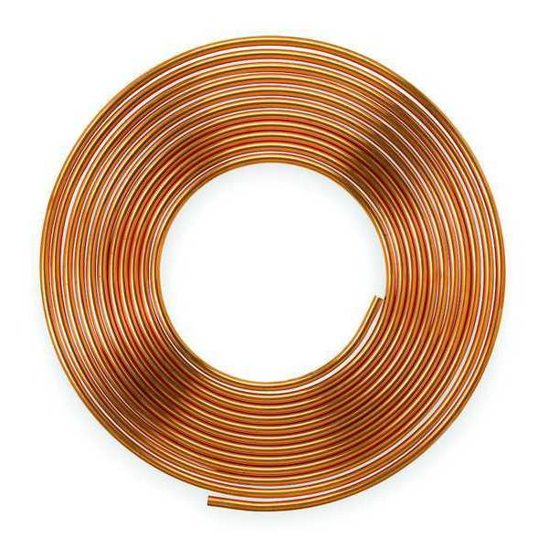 Coil Copper Tubing, 1 1/8 in Outside Dia, 60 ft Length, Type K