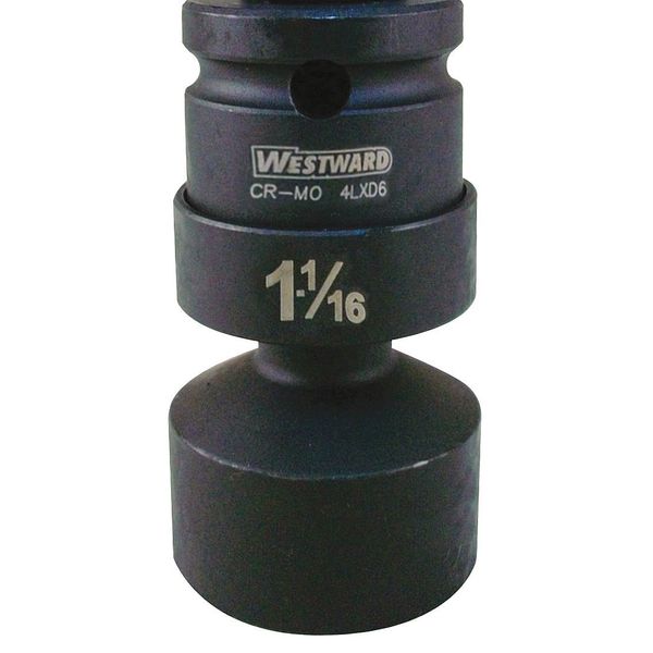 Flex Impact Socket, 1/2In Dr, 1-1/16In, 6pt