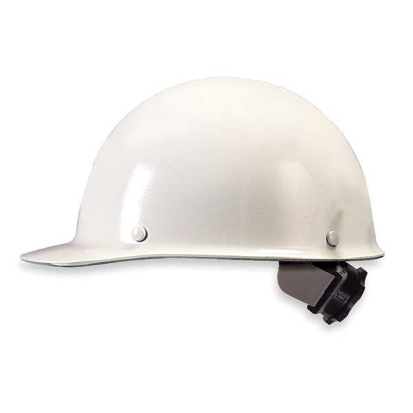 Front Brim Hard Hat, Type 1, Class G, Ratchet (4-Point), White