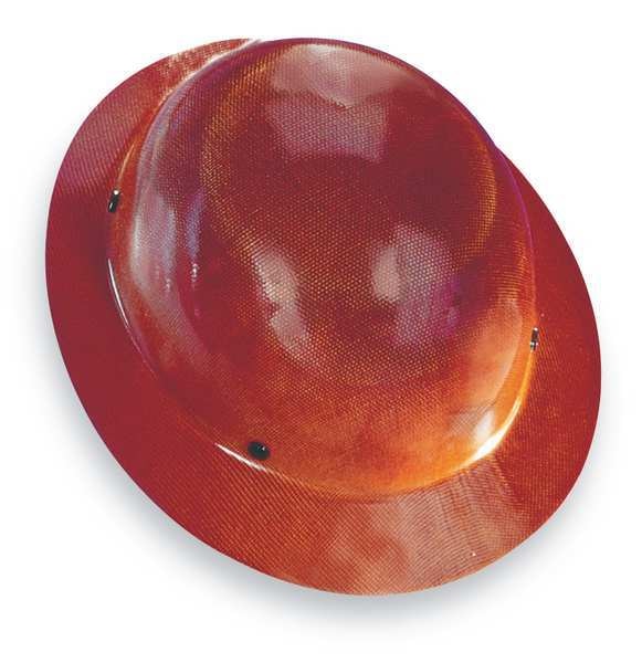 Skullgard Full Brim Hard Hat, Type 1, Class G, Fas-Trac III Ratchet Suspension (4-Point), Brown