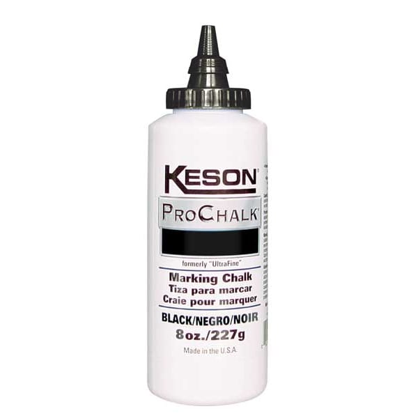 Marking Chalk Refill, Black, 8 Oz