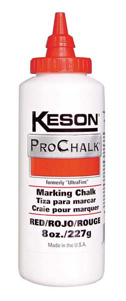 Marking Chalk Refill, Red, 8 Oz