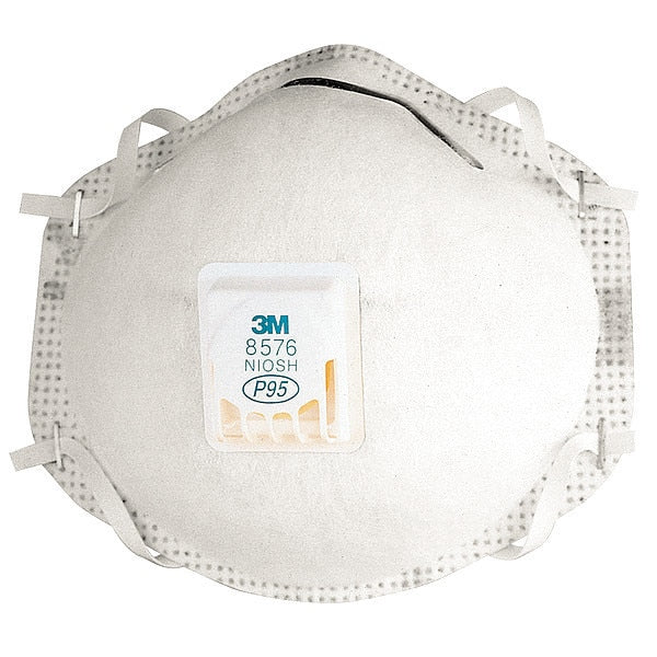 P95 Disposable White Particulate Respirator w/ Valve 10pk.