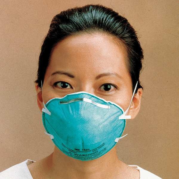 N95 Disposable Healthcare Respirator, Universal, Green, PK20