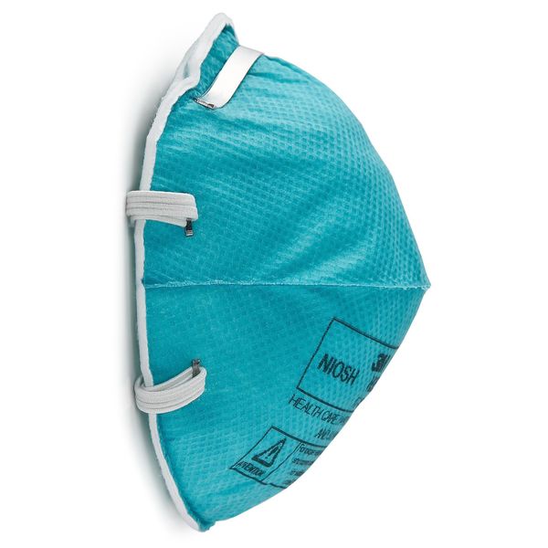 N95 Disposable Healthcare Respirator, S, Green, PK20