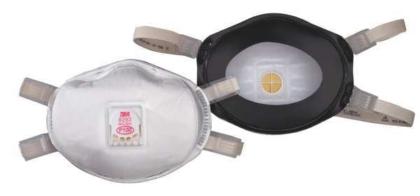P100 Disposable White Particulate Respirator w/ Valve