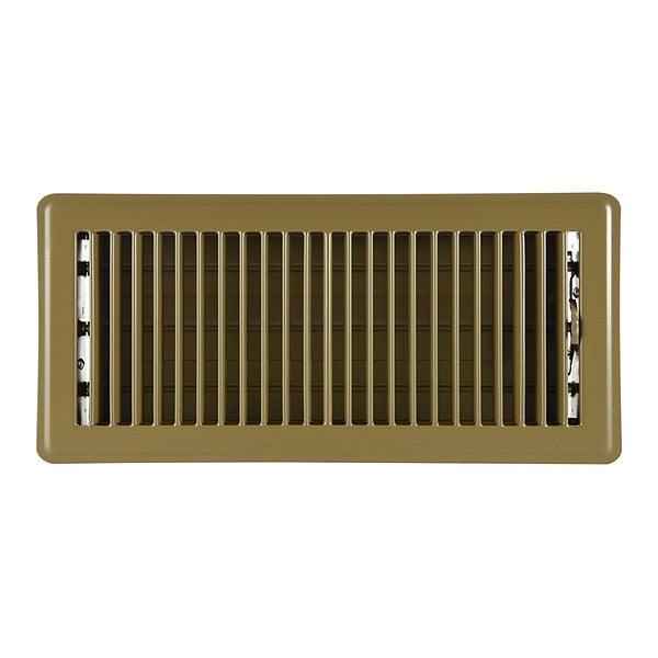 Floor Register, 6 X 14, Brown, Steel