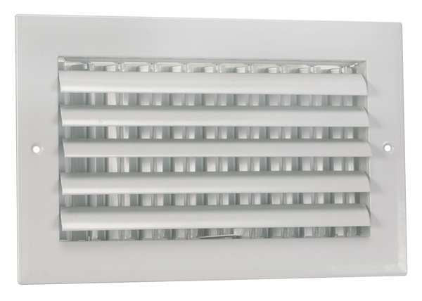 Sidewall/Ceiling Register, 4 X 8, White