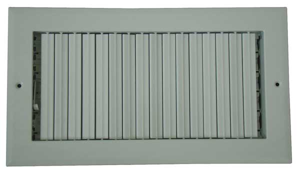 Sidewall/Ceiling Register, 6 X 14, White