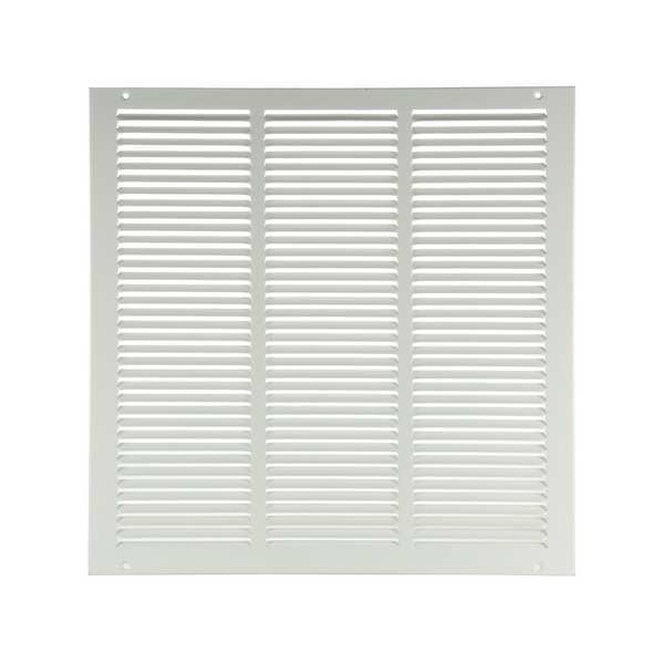Return Air Grille, 16 X 16, White, Steel