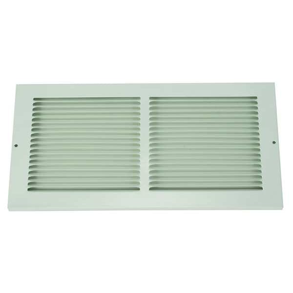 Return Air Grille, 12 X 12, White, Steel