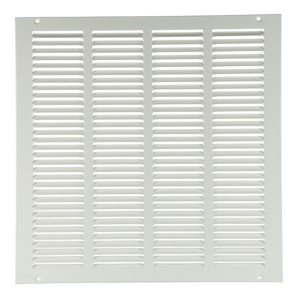 Return Air Grille, 24 X 24, White, Steel