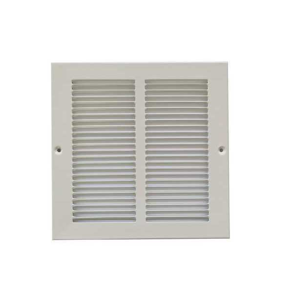 Return Air Grille, 8 X 8, White, Steel