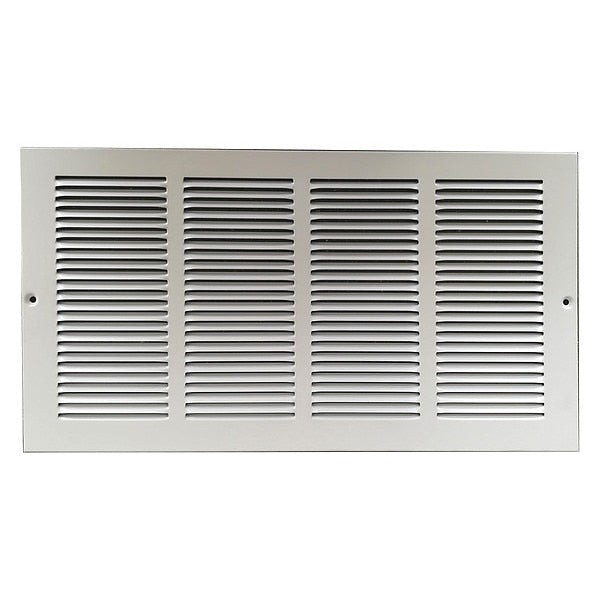 Return Air Grille, 6 X 24, White, Steel