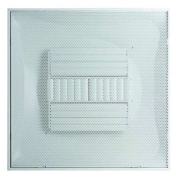 10 in Square Perforated Ceiling Tile Diffuser, White