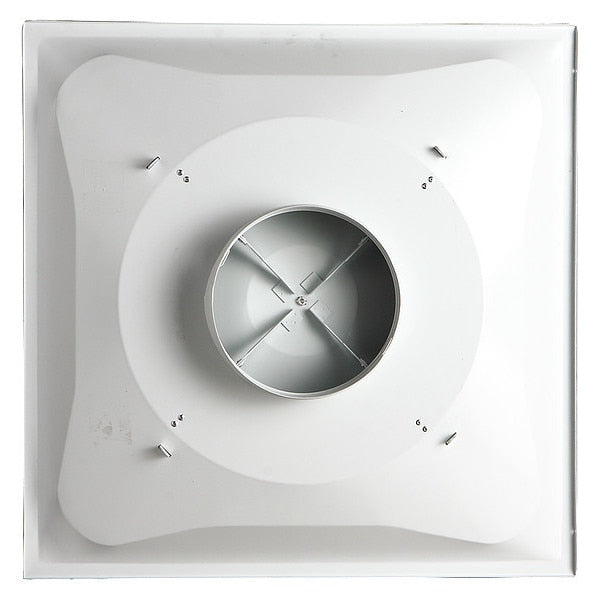 6 in Square 3 Cone Ceiling Diffuser, White