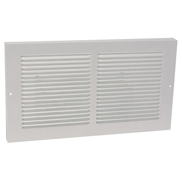 Return Air Baseboard Grille, 8 X 14, White, Steel