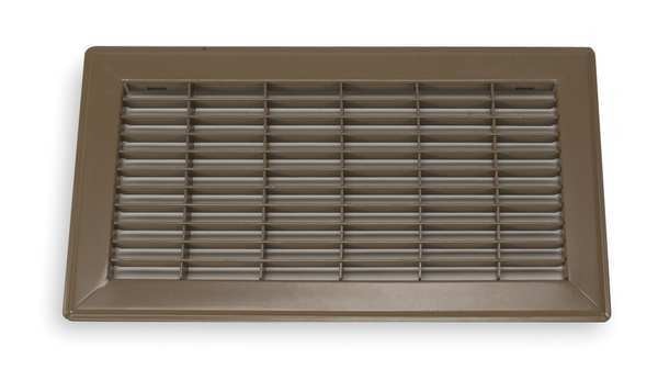Floor Register, 6 X 14, Brown, Steel