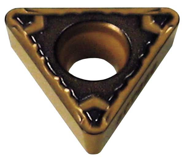 Triangle Turning Insert, Triangle, 1/4 in, TCMT, 0.0312 in, Carbide
