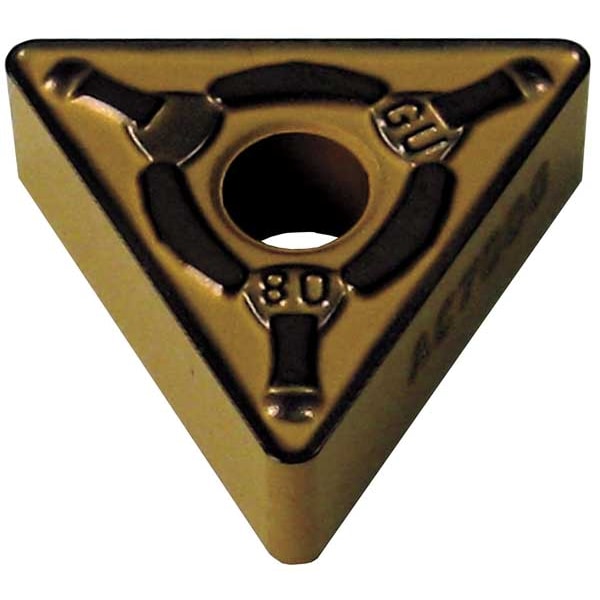 Triangle Turning Insert, Triangle, 1/2 in, TNMG, 0.0312 in, Carbide