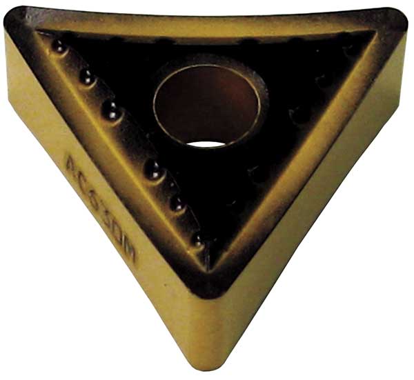 Triangle Turning Insert, Triangle, 3/8 in, TNMG, 0.0312 in, Carbide