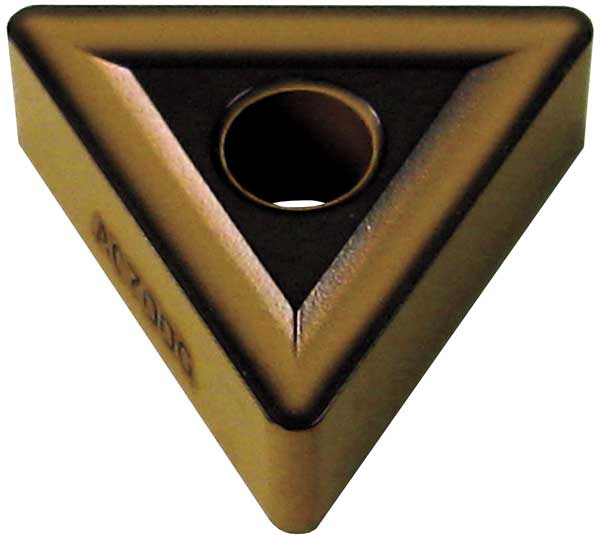 Triangle Turning Insert, Triangle, 1/2 in, TNMG, 0.0468 in, Carbide