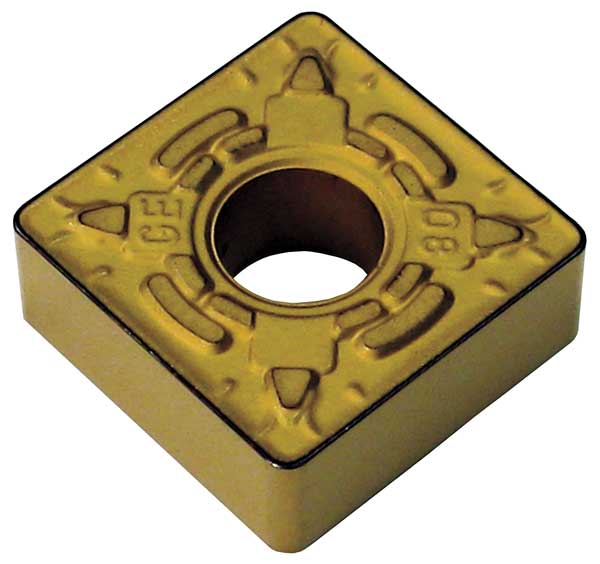 Square Turning Insert, Square, 1/2 in, SNMG, 3/64 in, Carbide