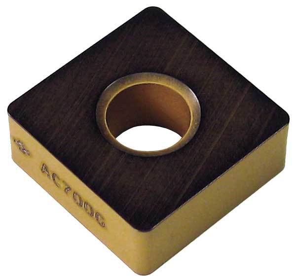 Square Turning Insert, Square, 1/2 in, SNMA, 3/64 in, Carbide