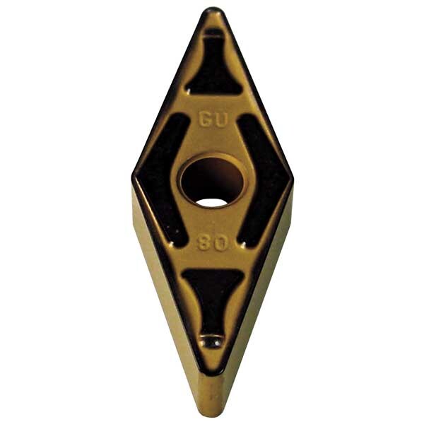 Diamond Turning Insert, Diamond, 3/8 in, VNMG, 35  Degrees, 1/64 in, Carbide
