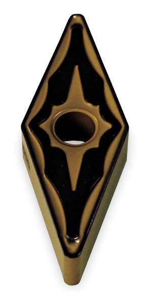 Diamond Turning Insert, Diamond, 3/8 in, VNMG, 35  Degrees, 1/32 in, Carbide
