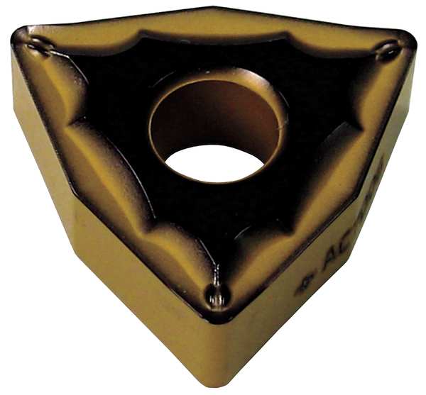 Turning Insert, Trigon, 3/8 in, WNMG, 1/64 in, Carbide