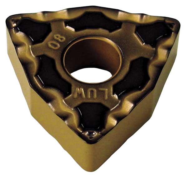 Turning Insert, Trigon, 1/2 in, WNMG, 1/32 in, Carbide